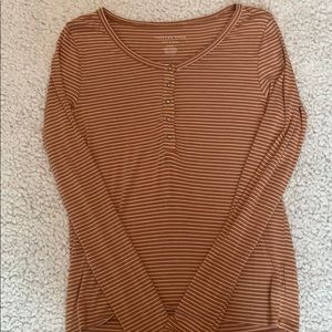 American Eagle Striped Long Sleeve